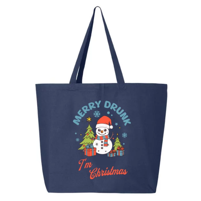 Funny Christmas Merry Drunk IM Christmas Gift 25L Jumbo Tote