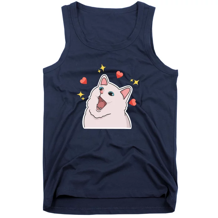 Funny Cat Meme Expressions Tank Top