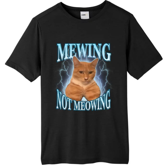 Funny Cat Meme With Meowing Looksmax Meowing Cat ChromaSoft Performance T-Shirt