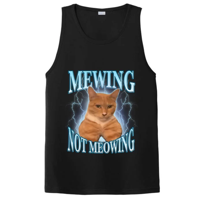 Funny Cat Meme With Meowing Looksmax Meowing Cat Performance Tank