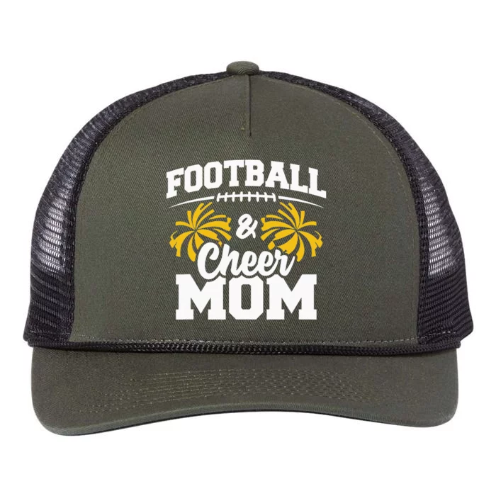 Football Cheer Mom High School Cheerleader Cheerleading Retro Rope Trucker Hat Cap