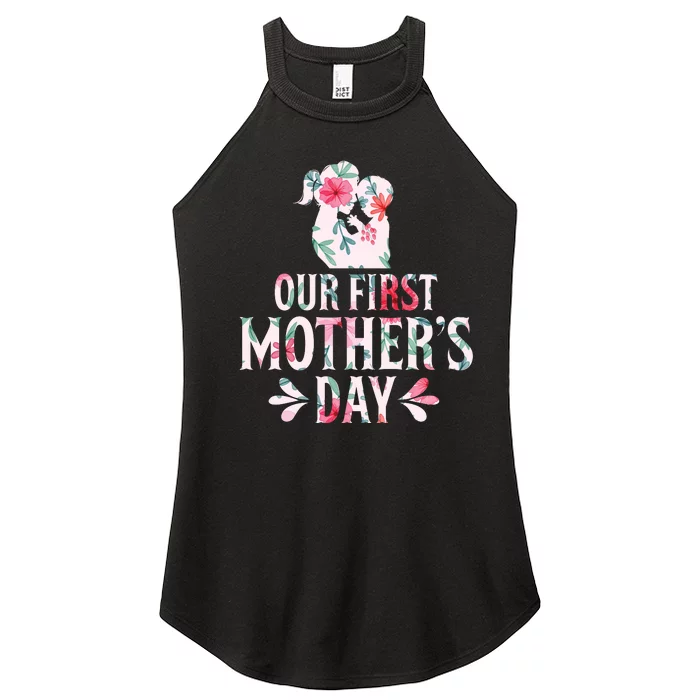 Funny Cute Mothers Day Gift Women’s Perfect Tri Rocker Tank