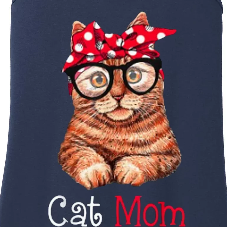 Funny Cat Mom Cat Lovers Mothers Day Ladies Essential Tank