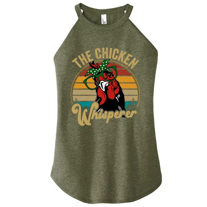 Funny Chicken Mom Chicken Whisperer Mama Hen Farm Gift Women’s Perfect Tri Rocker Tank