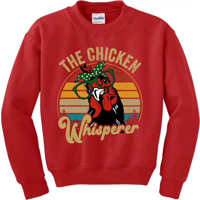 Funny Chicken Mom Chicken Whisperer Mama Hen Farm Gift Kids Sweatshirt