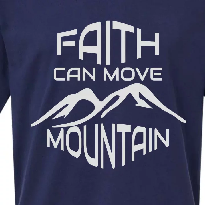 Faith Can Move Mountain Sueded Cloud Jersey T-Shirt