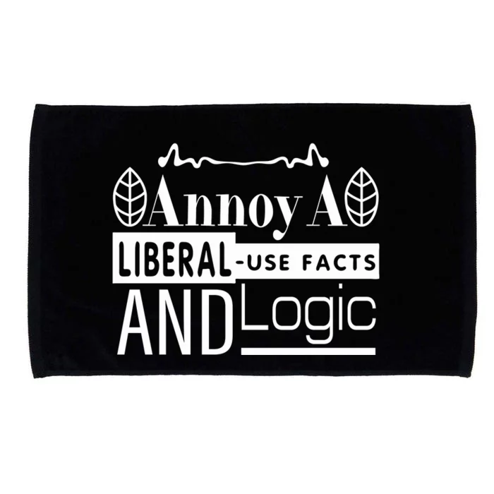 Funny Conservative MAGA Republican Anti Liberal Microfiber Hand Towel