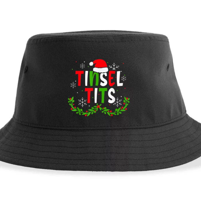 Funny Christmas Matching Couples Jingle Balls Tinsel Tits Sustainable Bucket Hat