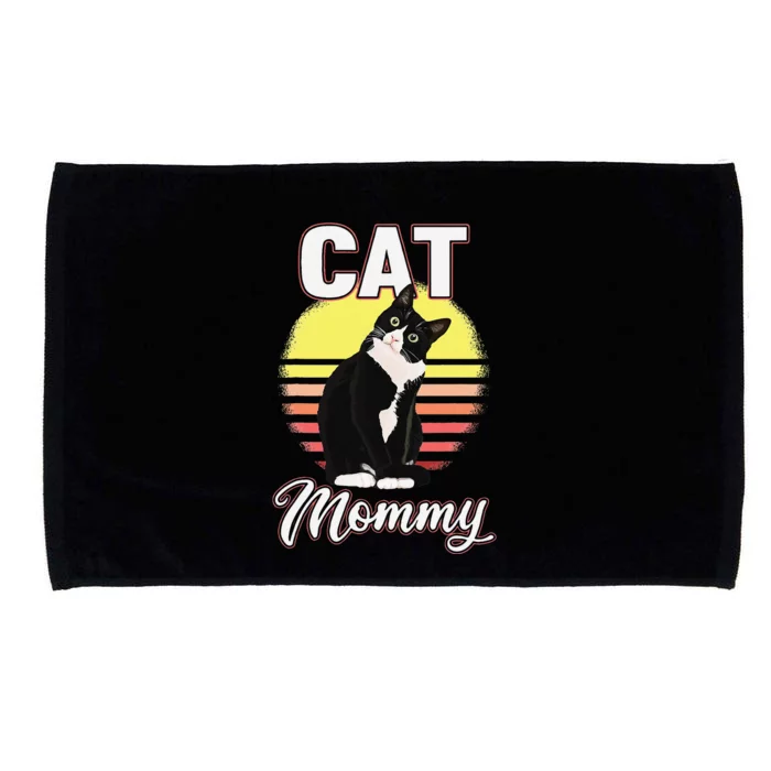 Funny Cat Mommy For Cat Lovers Microfiber Hand Towel