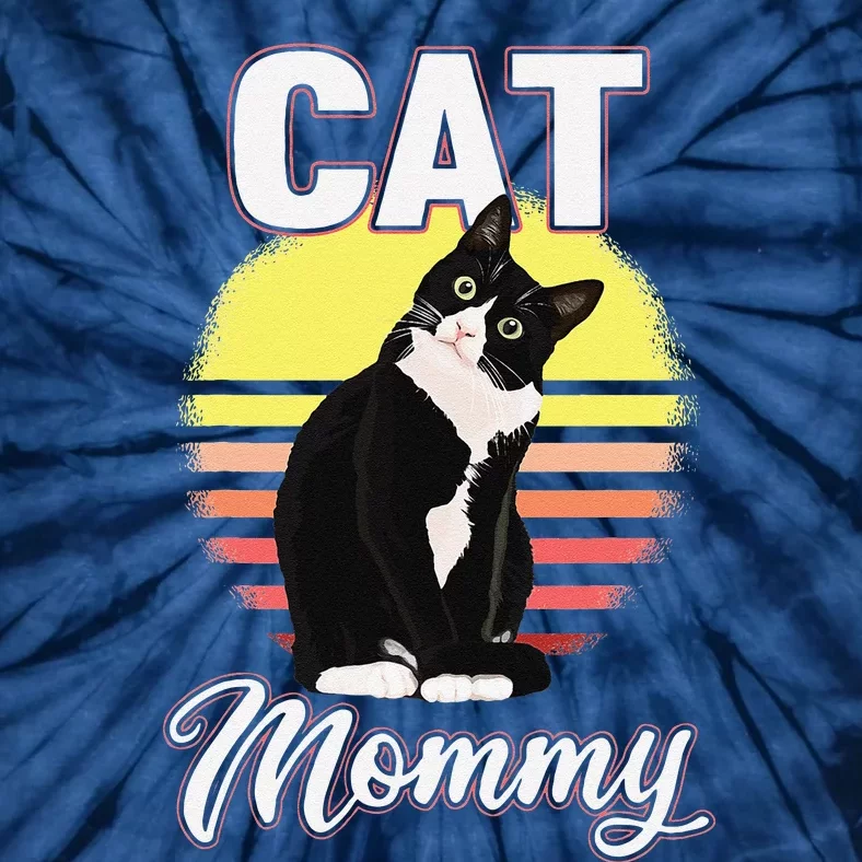 Funny Cat Mommy For Cat Lovers Tie-Dye T-Shirt