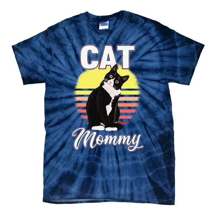 Funny Cat Mommy For Cat Lovers Tie-Dye T-Shirt