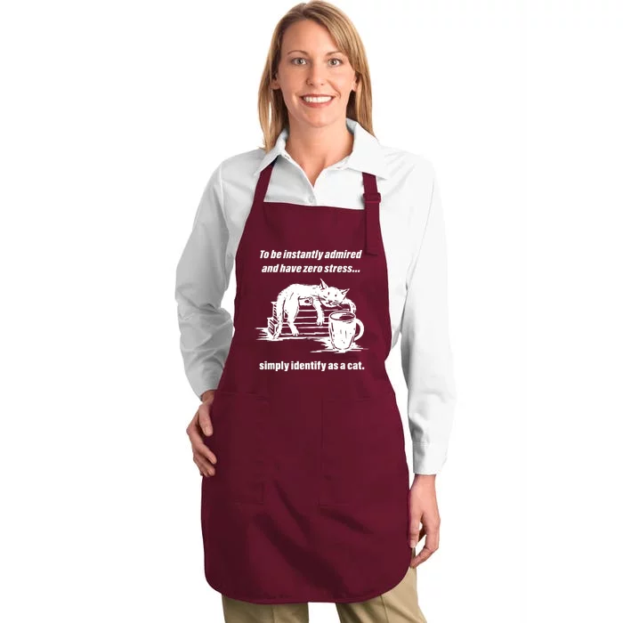 Funny Cat Meme To Have Full-Length Apron With Pocket