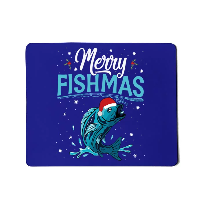 Funny Christmas Merry Fishmas Fishing Xmas Gift Cute Gift Mousepad