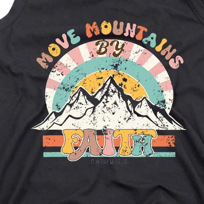 Faith Can Move Mountains Boho Christian Tank Top