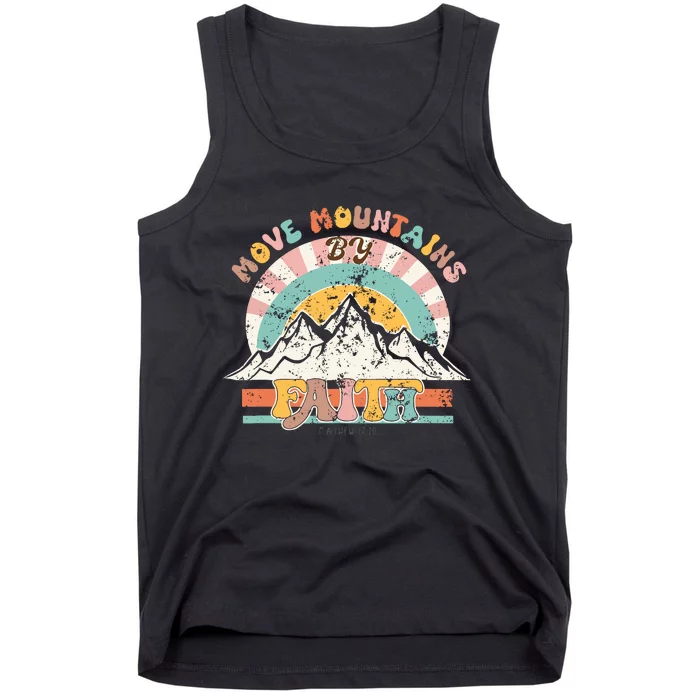 Faith Can Move Mountains Boho Christian Tank Top