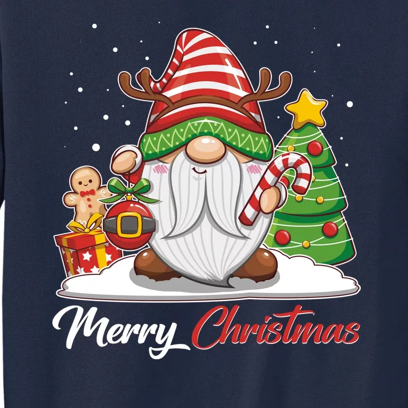 Funny Cute Merry Christmas Gnome Tall Sweatshirt