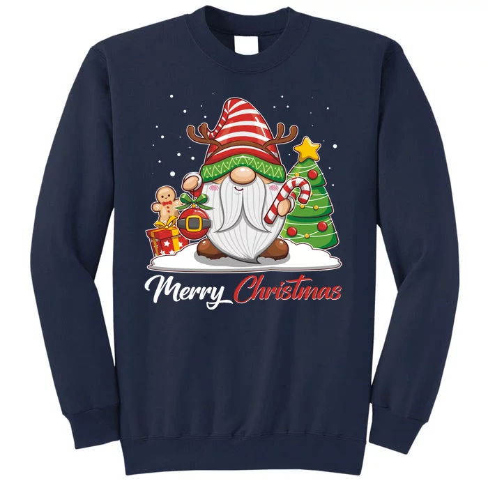 Funny Cute Merry Christmas Gnome Tall Sweatshirt