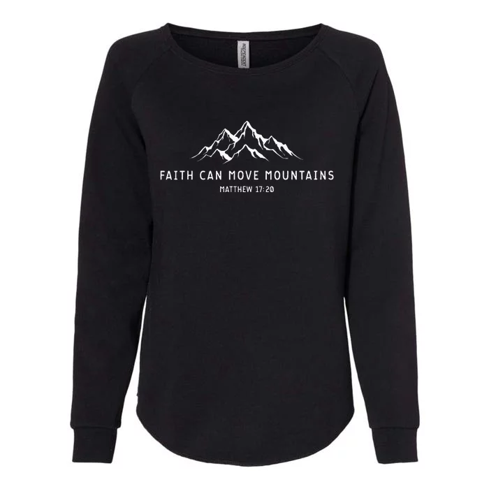 faith can move mountains christian Womens California Wash Sweatshirt