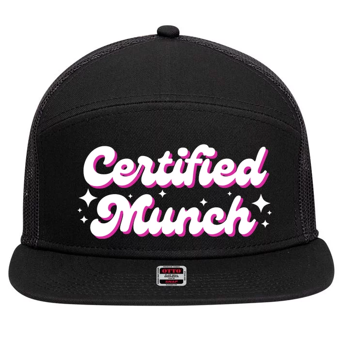 Funny Certified Munch 7 Panel Mesh Trucker Snapback Hat