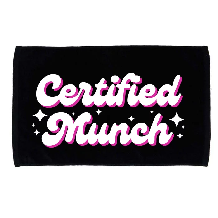 Funny Certified Munch Microfiber Hand Towel