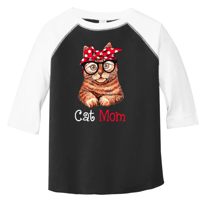 Funny Cat Mom Cat Lovers Mothers Day Mom Women Mothers Gift Toddler Fine Jersey T-Shirt