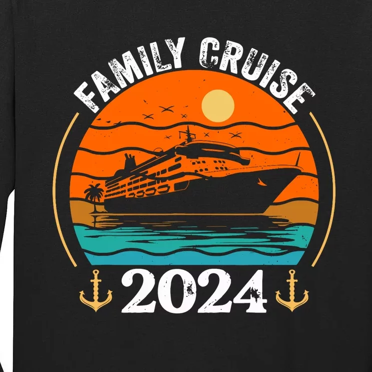 Family Cruise Matching 2024 Family Cruise Trip 2024 Tall Long Sleeve T-Shirt