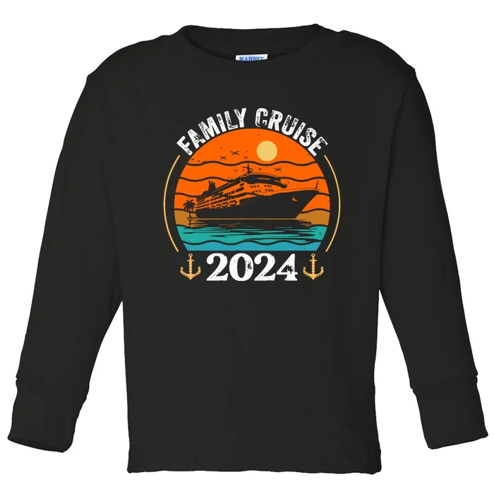 Family Cruise Matching 2024 Family Cruise Trip 2024 Toddler Long Sleeve Shirt