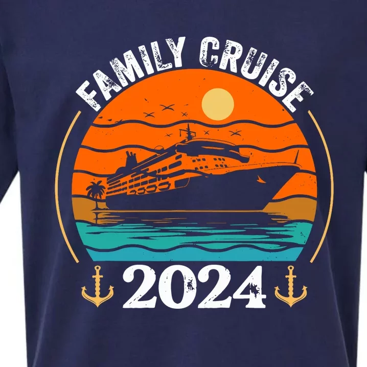 Family Cruise Matching 2024 Family Cruise Trip 2024 Sueded Cloud Jersey T-Shirt