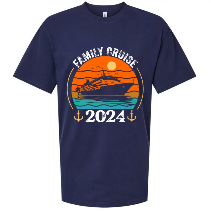 Family Cruise Matching 2024 Family Cruise Trip 2024 Sueded Cloud Jersey T-Shirt