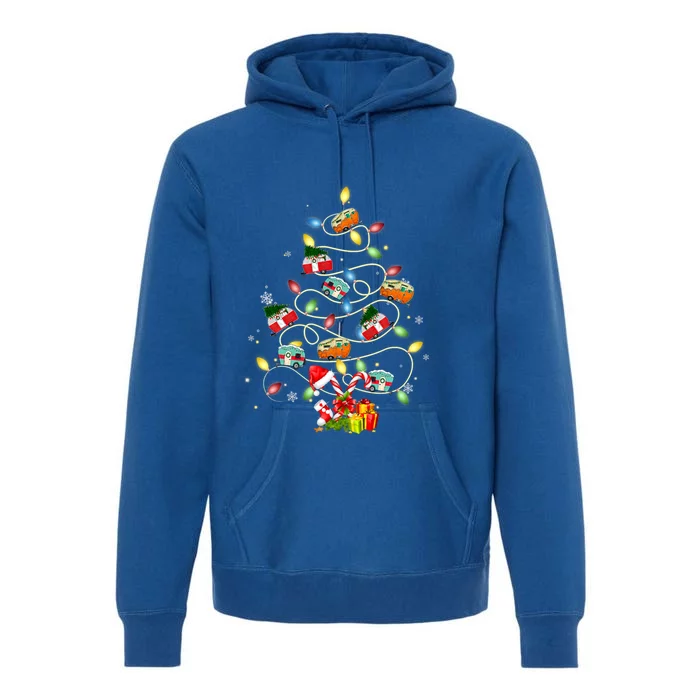 Funny Camping Merry Christmas Tree Campers Xmas Holiday Gift Premium Hoodie