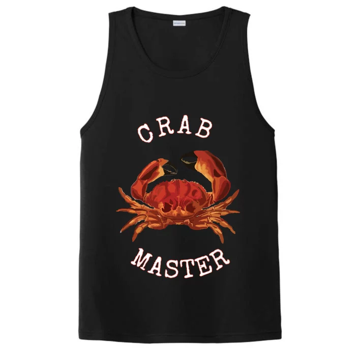 FUN CRAB MASTER I LOVE CRABBING & FISHING SEAFOOD HUNTER Performance Tank