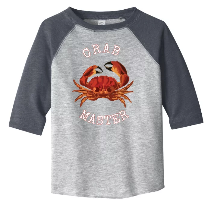 FUN CRAB MASTER I LOVE CRABBING & FISHING SEAFOOD HUNTER Toddler Fine Jersey T-Shirt