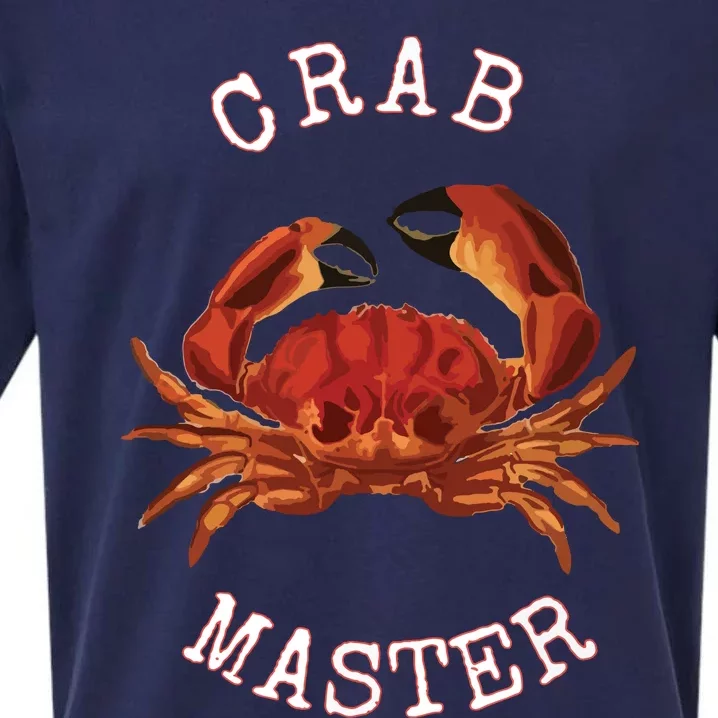 FUN CRAB MASTER I LOVE CRABBING & FISHING SEAFOOD HUNTER Sueded Cloud Jersey T-Shirt