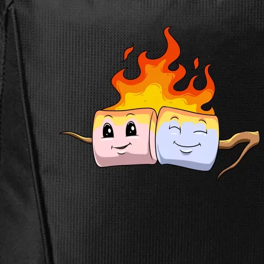 Funny Camping Marshmallow Roasted Marshmallow Summer Camp Gift City Backpack