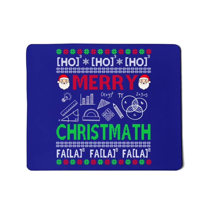 Funny Christmas Math Teacher Funny Gift Ugly Christmas Math Gift Mousepad