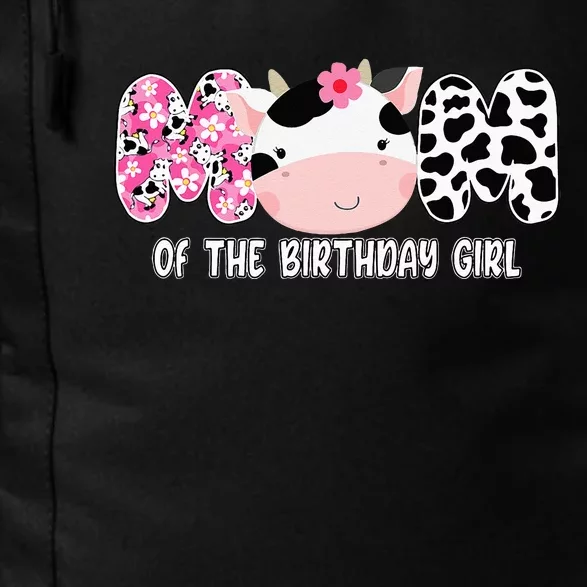 Funny Cow Mom Of The Birthday Girl Cow Farm Birthday Family Daily Commute Backpack