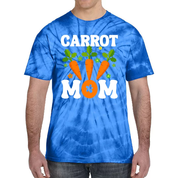 Funny Carrot Mom Fruit Vegetable Mothers' Day Gardener Meaningful Gift Tie-Dye T-Shirt