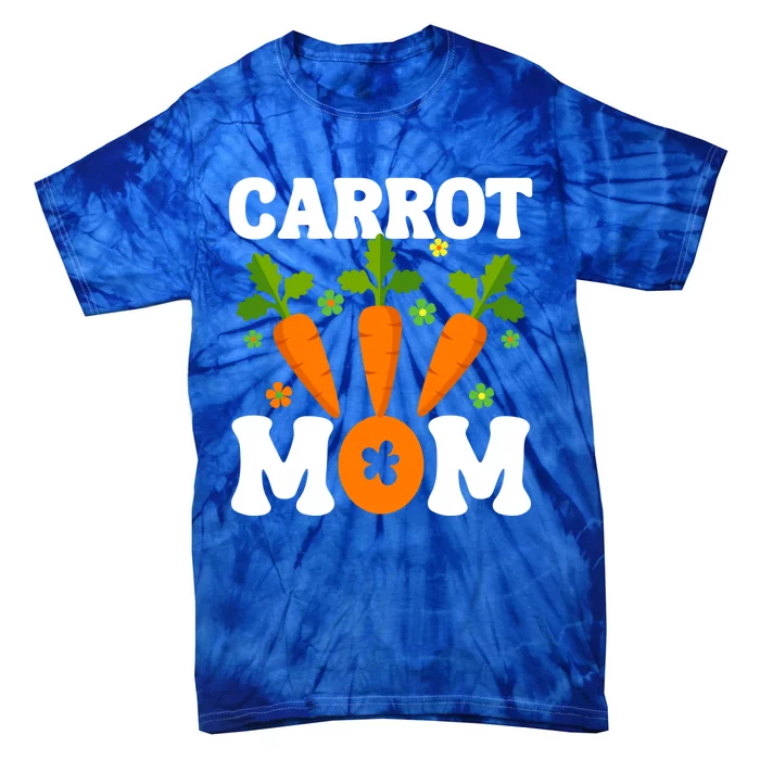 Funny Carrot Mom Fruit Vegetable Mothers' Day Gardener Meaningful Gift Tie-Dye T-Shirt