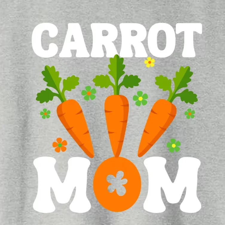 Funny Carrot Mom Fruit Vegetable Mothers' Day Gardener Meaningful Gift Women's Crop Top Tee