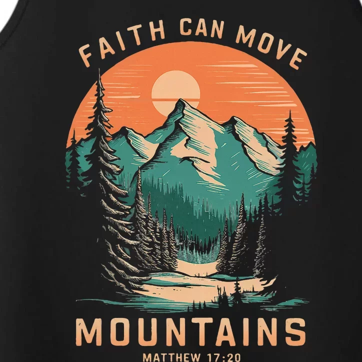 Faith Can Move Mountains Religious Christian Performance Tank