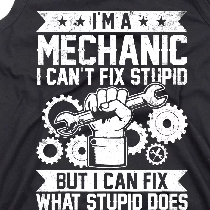 Funny Car Mechanic Engineer Auto Mechanic Tank Top