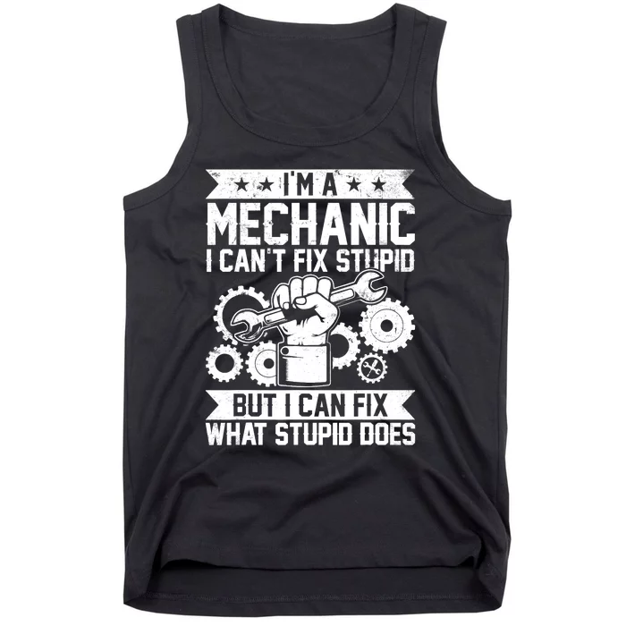 Funny Car Mechanic Engineer Auto Mechanic Tank Top