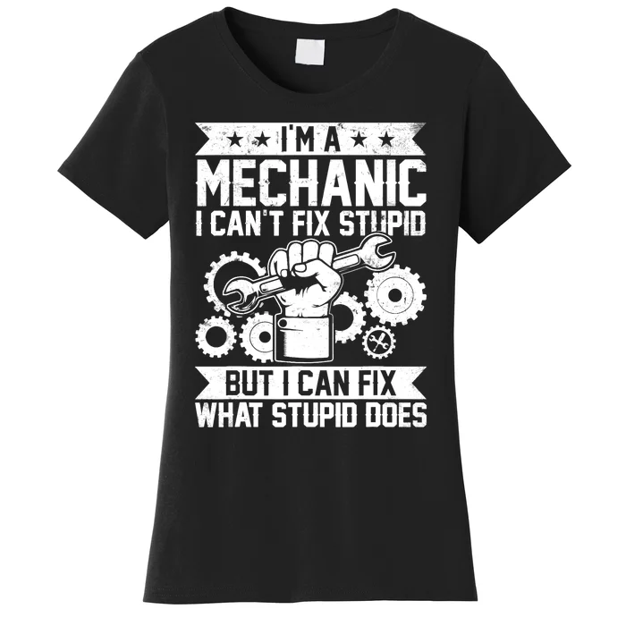 Funny Car Mechanic Engineer Auto Mechanic Women's T-Shirt