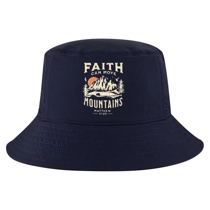 Faith Can Move Mountains Religious Bible Christian Jesus Premium Cool Comfort Performance Bucket Hat