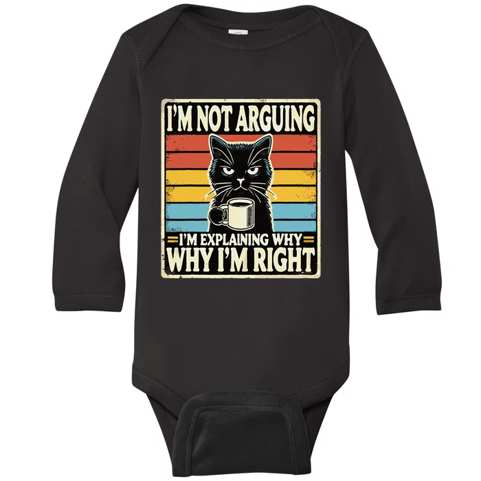 Funny Cat Memes Cat Lover Baby Long Sleeve Bodysuit