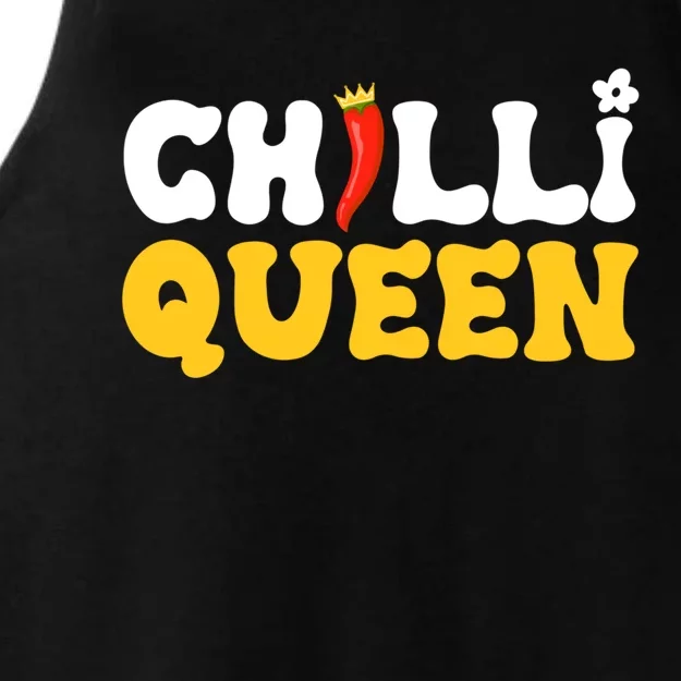 Funny Chilli Mom Queen Spicy Vegetable Mothers' Day Gardener Gift Ladies Tri-Blend Wicking Tank