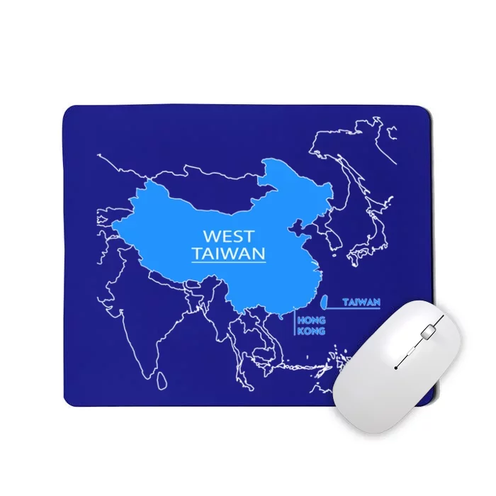 Funny China Map Define China Is West Taiwan Gift Mousepad