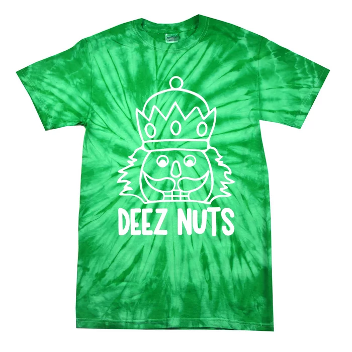 Funny Christmas Nutcracker Design Crack Deez Nuts Gift Tie-Dye T-Shirt