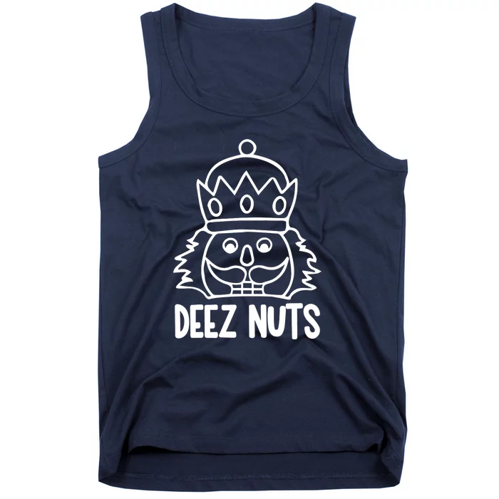 Funny Christmas Nutcracker Design Crack Deez Nuts Gift Tank Top