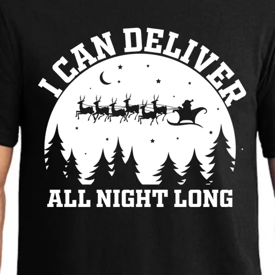 Funny Christmas Naughty Santa I Can Deliver All Night Long Funny Gift Pajama Set